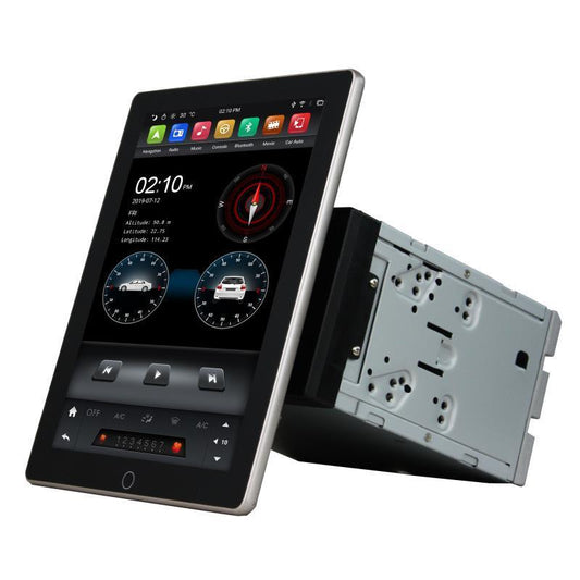 9.7" Universal Auto Rotation Screen Android 9.0 Navigation Radio with Motorized rotatable