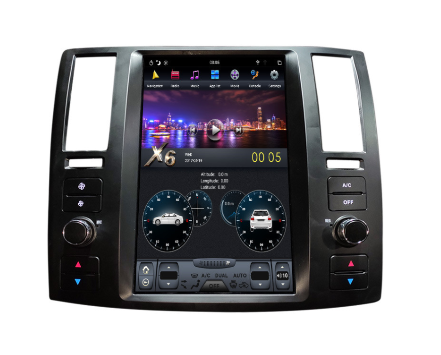 [Open-box] [PX6 SIX-CORE] 11.8" Vertical Screen Android 9 / 11 Fast boot Navigation Receiver for Infiniti FX25 FX35 FX37 2004 - 2008